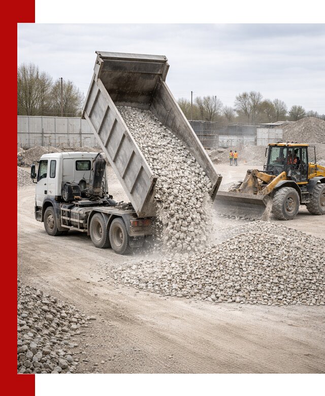 Доставка и продажа известнякового щебня в Твери