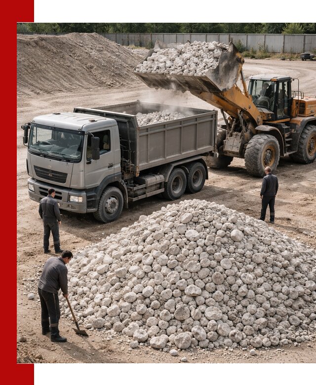 Известняковый щебень фракция 70–150 с доставкой в Твери