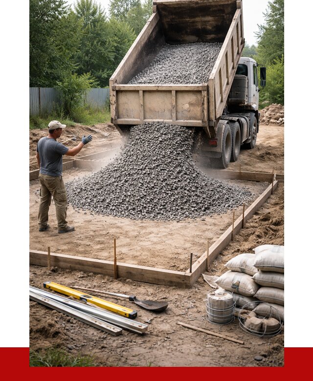 Купить щебень для фундамента в Твери от 4892 р. | ПРОНЕРУДТвр