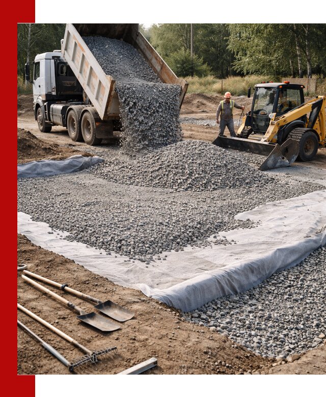 Щебень для фундамента с доставкой в Твери