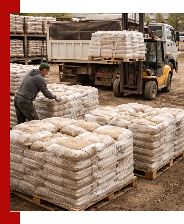 Карьерный песок в мешках с доставкой в Твери