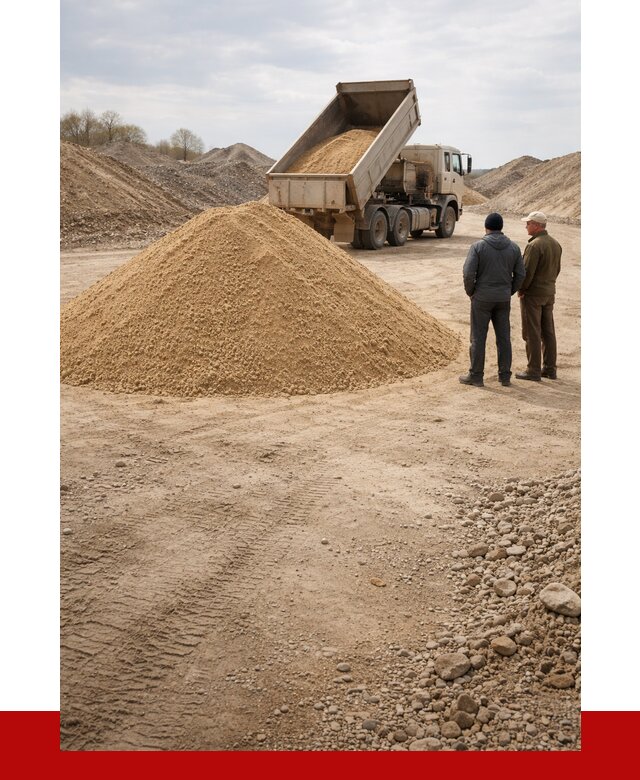 Карьерный песок крупнозернистый в Твери от 9240 р | ПРОНЕРУДТвр