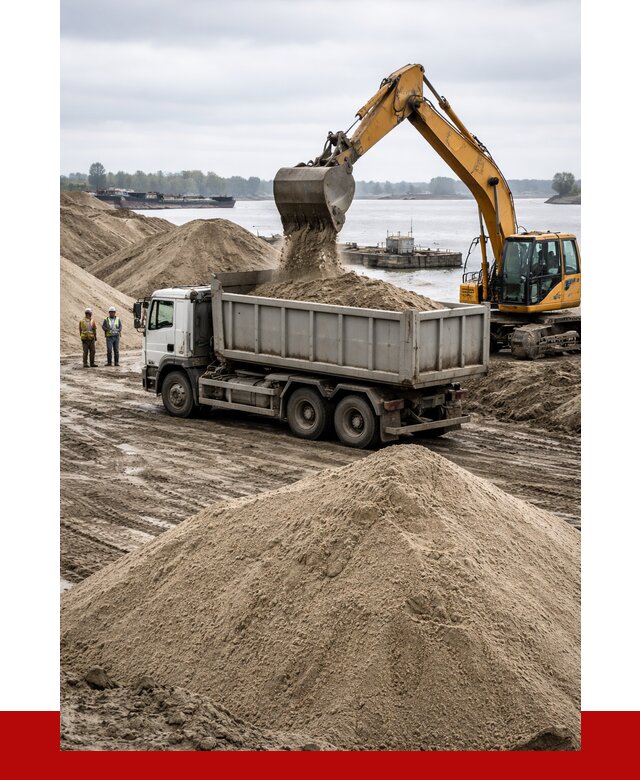 Купить речной песок навалом в Твери от 1957 р., ПРОНЕРУДТвр