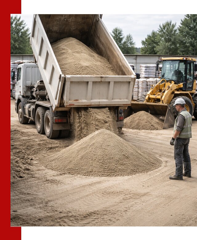 Поставка и доставка песка для бетона в Твери