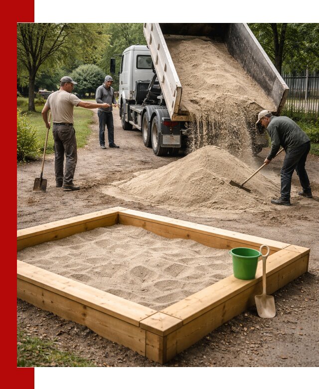Песок для песочницы с доставкой в Твери недорого и чистый