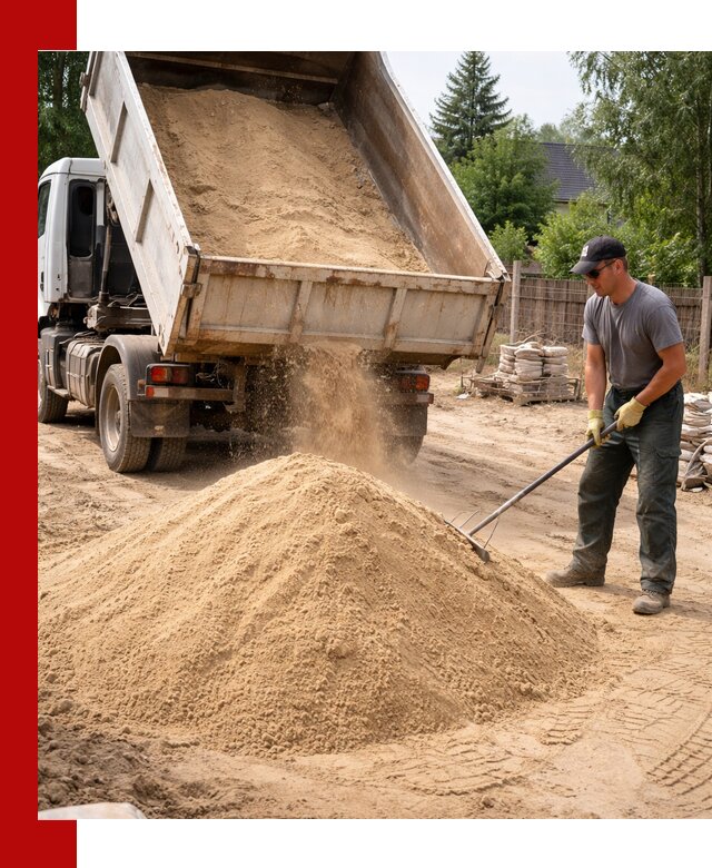 Доставка сухого песка самосвалами в Твери