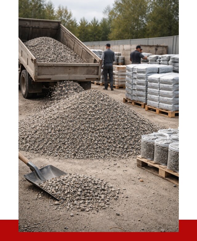Гравий фракция 5-20 в Твери купить от 2500 р. ПРОНЕРУДТвр