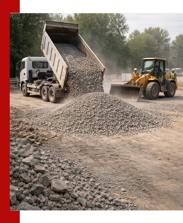 Гравий фракция 5–20 доставка в Твери оптом и в розницу
