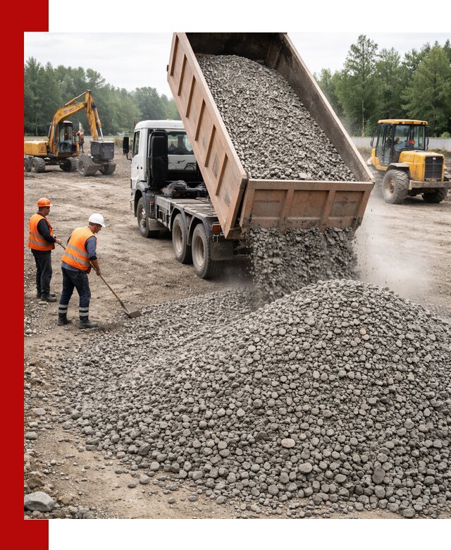 Доставка гравия фракции 40-70 в Твери оптом и в розницу