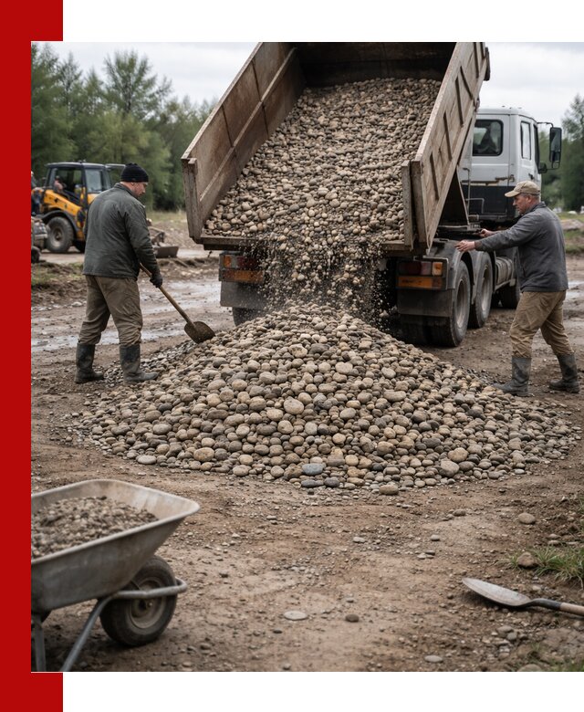 Доставка гальки речной оптом и в розницу в Твери
