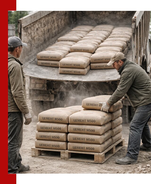 Цемент М500 с доставкой самосвалом в Твери