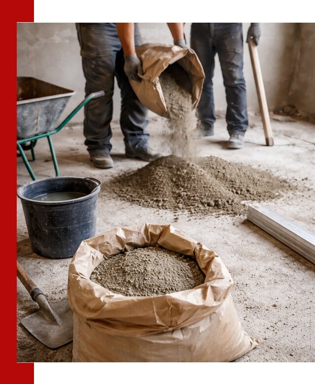 Доставка сухой смеси для стяжки в Твери