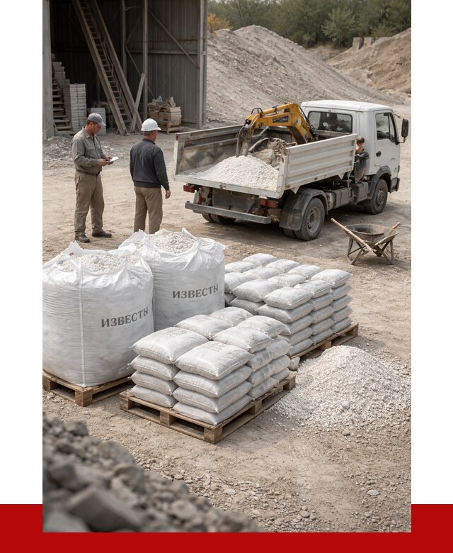 Известь строительная в Твери с доставкой от 4565 р. | ПРОНЕРУДТвр