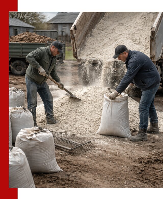 Доставка извести пушонки в Твери оптом и мелким оптом