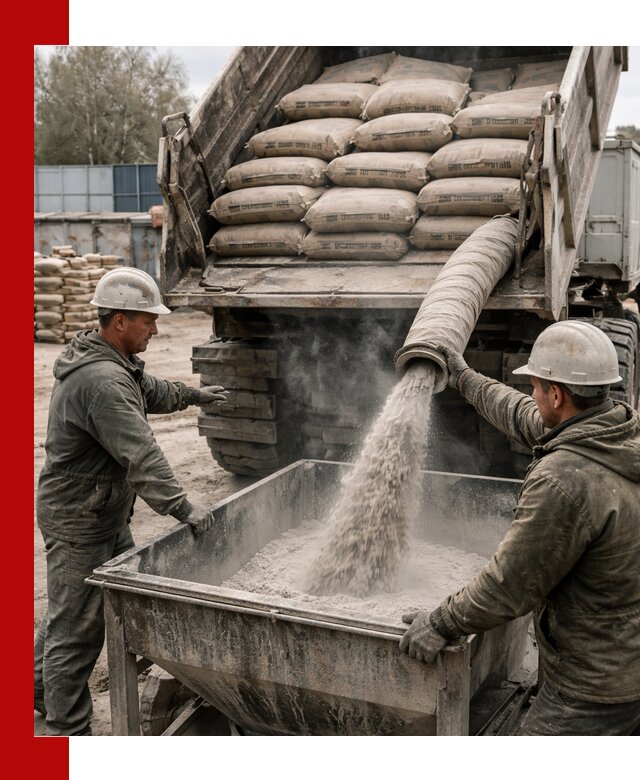 Доставка цемента М400 в Твери оптом и в розницу