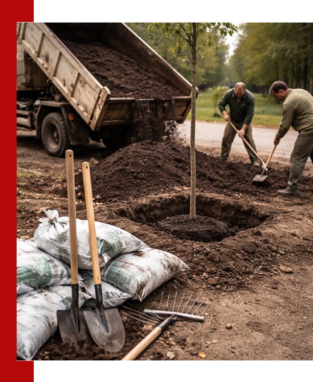 Грунт для посадки деревьев в Твери — доставка и подготовка почвы