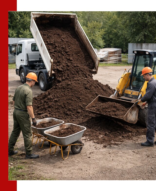 Доставка торфо-земляной смеси в Твери для огорода и ландшафта