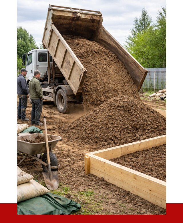 Торфо песчаная смесь в Твери с доставкой от 2011 р. | ПРОНЕРУДТвр
