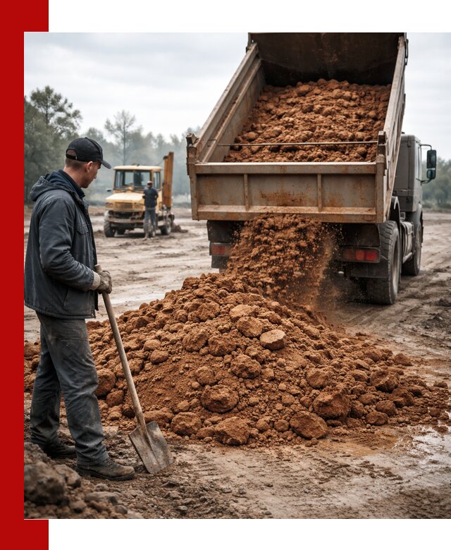 Глина для засыпки в Твери с доставкой самосвалами