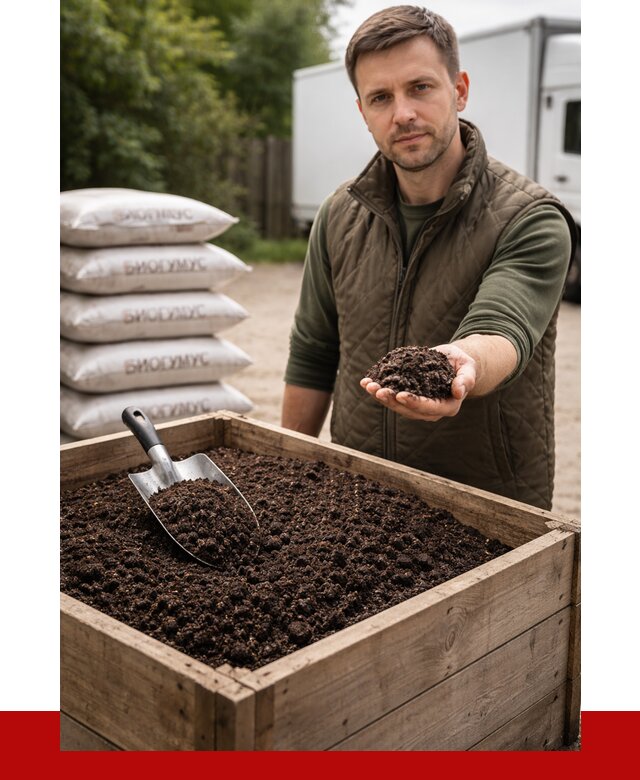 Купить биогумус в Твери с доставкой от 9240 р. за куб | ПРОНЕРУДТвр