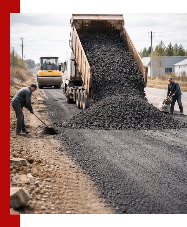 Асфальтовая крошка для дорог в Твери — поставка и доставка