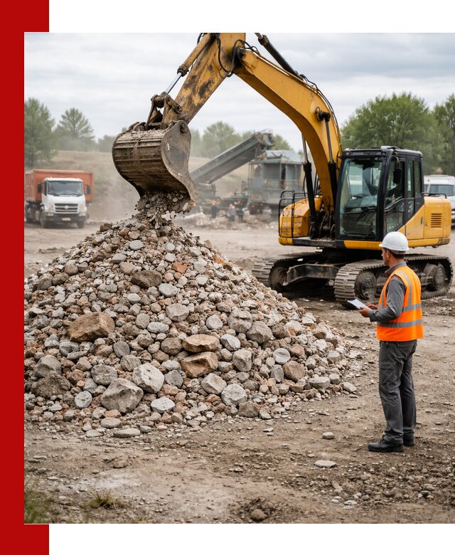 Доставка и вывоз строительного боя в Твери