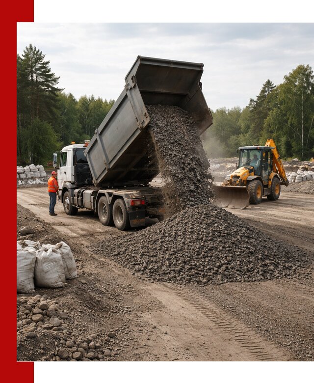 Доставка дробленого асфальта в Твери для дорожных работ