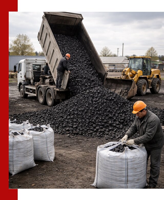 Доставка каменного угля в Твери оптом и в розницу
