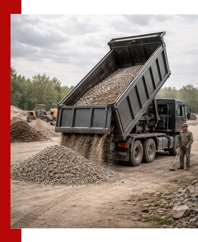 Доставка самосвалом 30 м3 по выгодным ценам в Твери