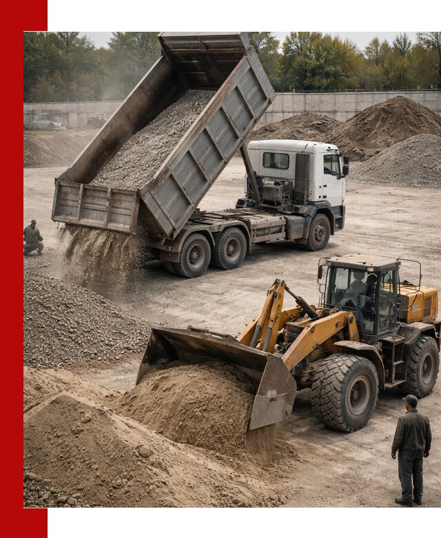 Перевозка сыпучих грузов самосвалами и бортовыми в Твери