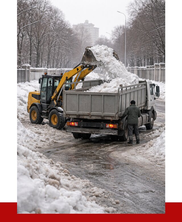 Вывоз снега с погрузкой в Твери от 3805 р. ПРОНЕРУДТвр