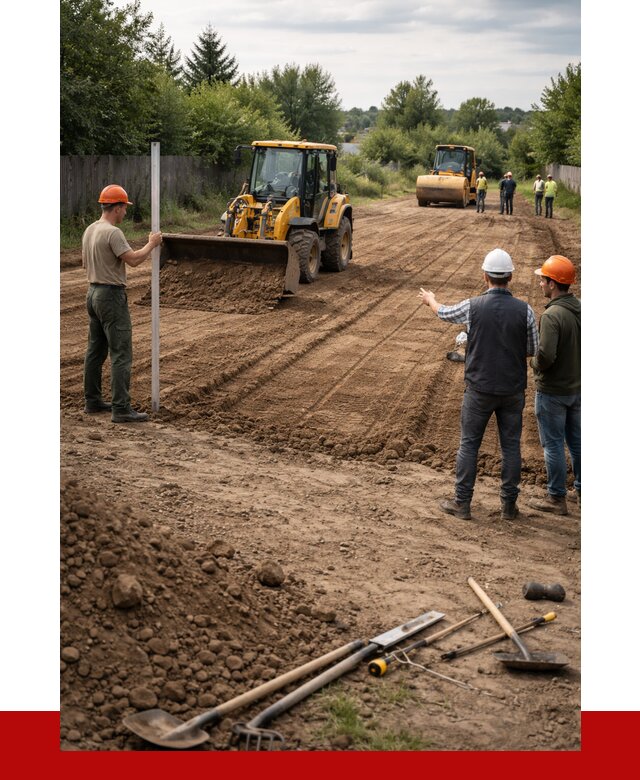 Планировка участка грунтом в Твери от 4892 р ПРОНЕРУДТвр