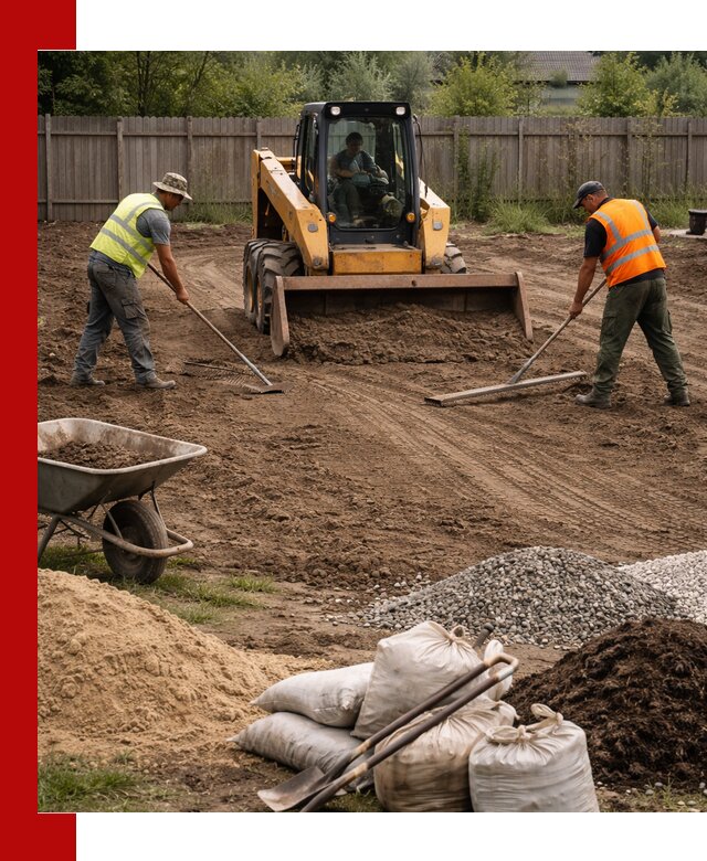 Выравнивание участка под строительство и благоустройство в Твери